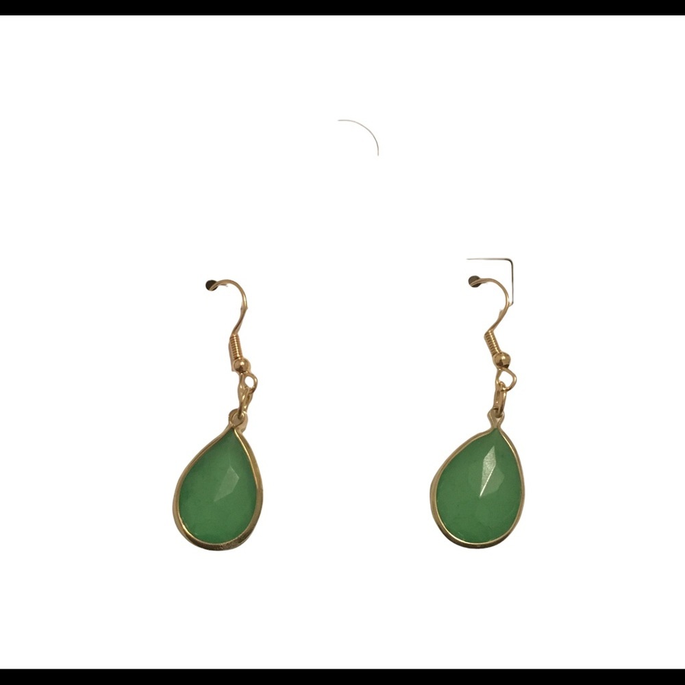 FOREVER21 Green Stone Earrings